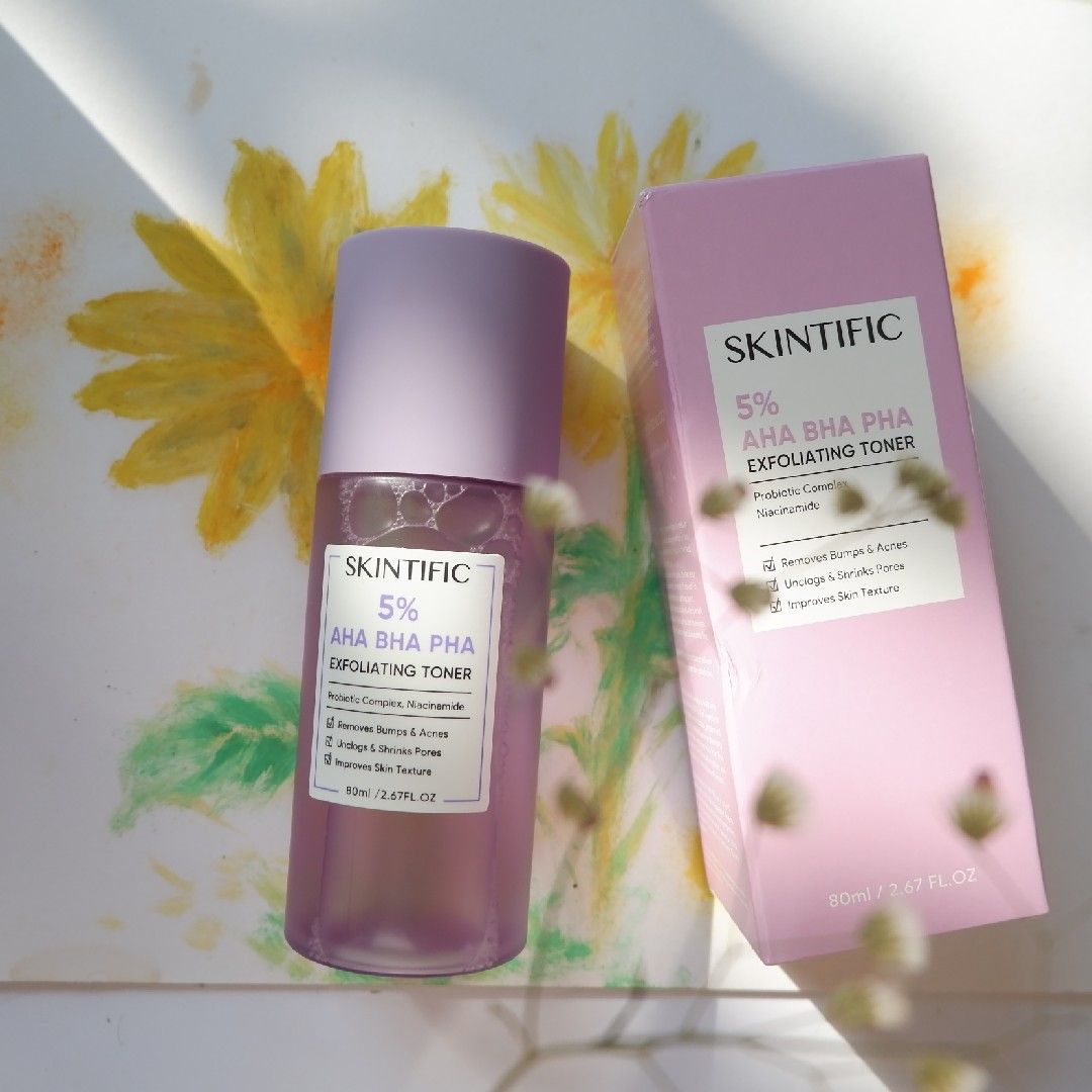 Skintific Skintific 5 AHA BHA PHA Exfoliating Toner Beauty Review