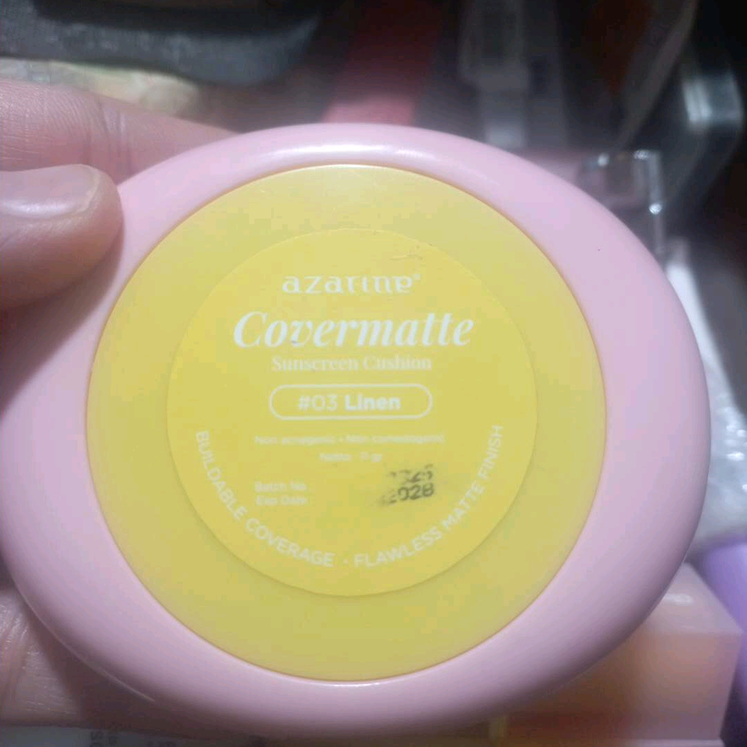 Covermatte Sunscreen Cushion SPF50+ PA++++ - 03 Linen imgfdn-f4343ae3-3353-4d07-a7f6-13055d44cba1