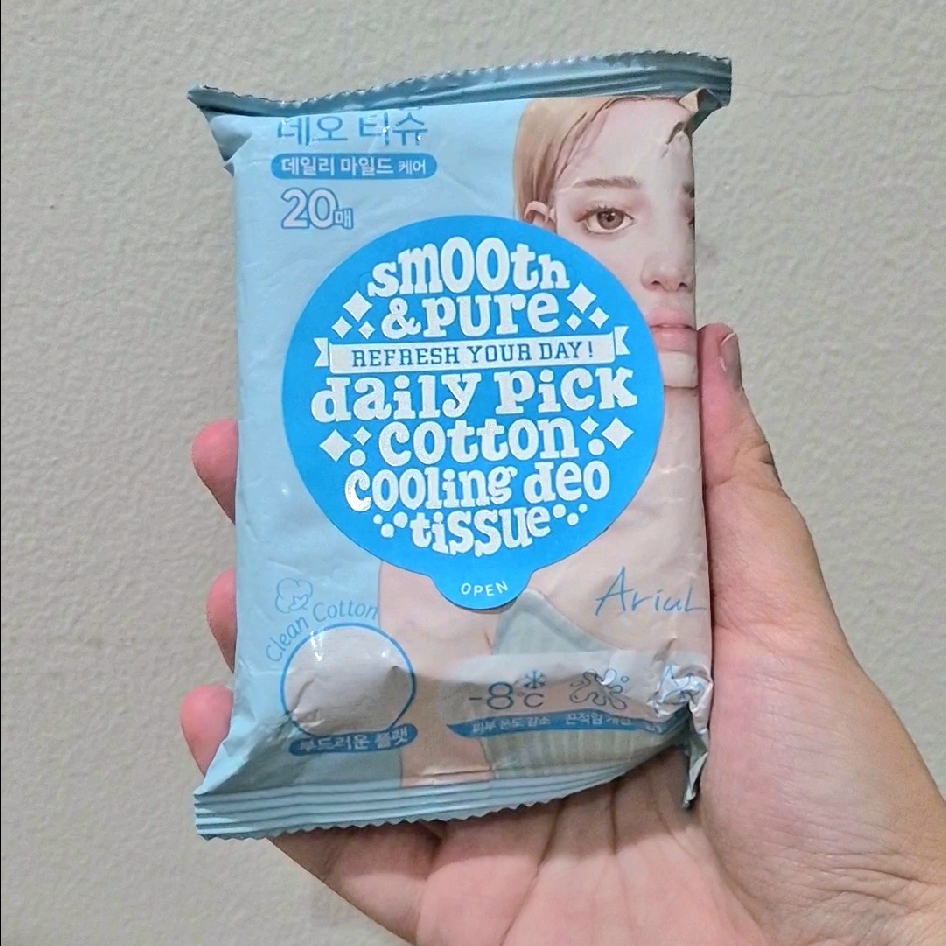 Smooth & Pure Refresh Your Day! Daily Pick Cotton Cooling Deo Tissue imgfdn-7df342bd-1d17-435d-8647-4172f78d1500