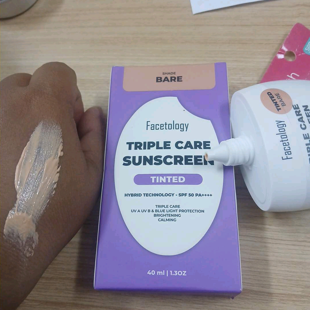 Triple Care Sunscreen Tinted SPF 50 PA++++ - Bare imgfdn-ec750f3b-71b5-4f4a-8adb-055b7880b76c