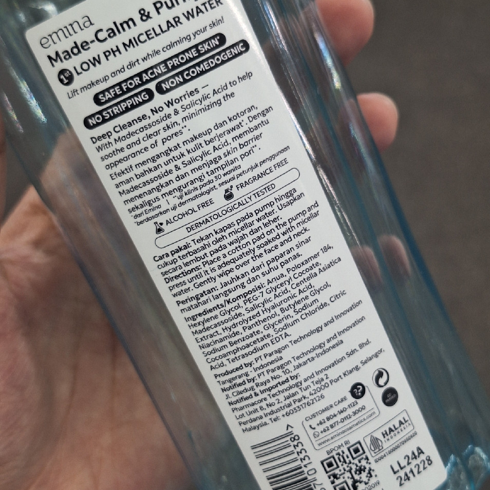 Low pH Micellar Water Made Calm & Purify imgfdn-623c454d-b676-400f-bdef-ce240a5314be