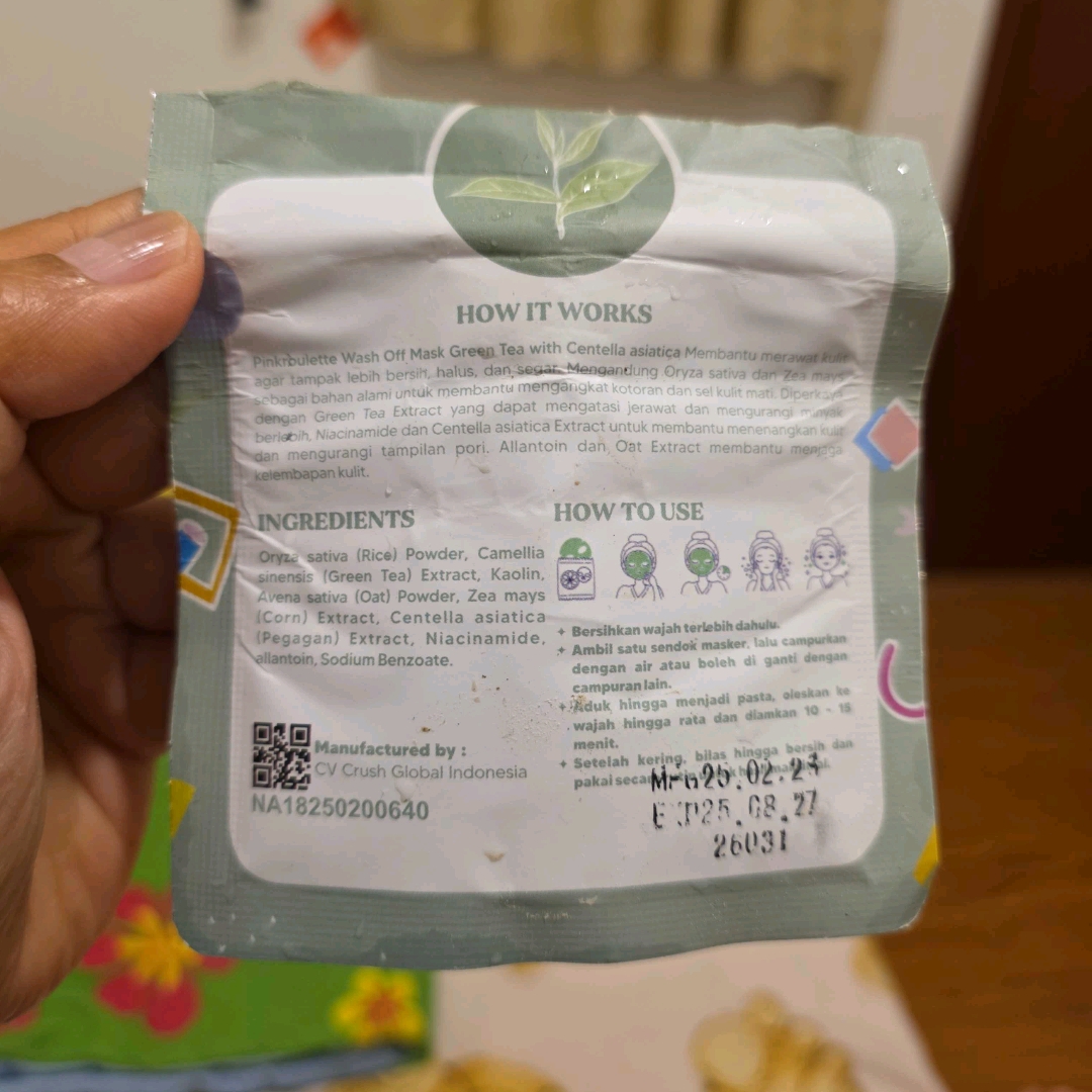 Wash Off Mask Green Tea with Centella Asiatica imgfdn-6b66709b-41da-4f71-91ae-248d58f753c2