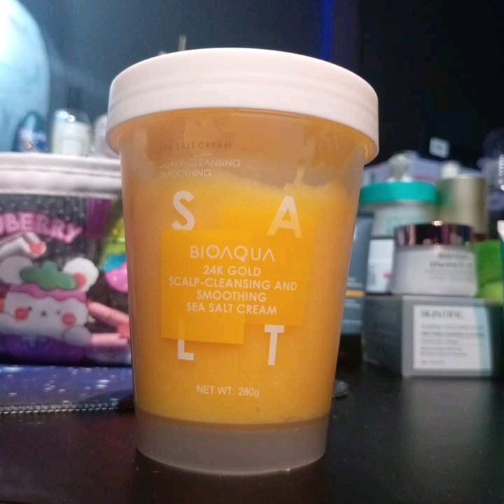 Sea Salt Shampoo - 24K Gold Scalp Cleansing and Smoothing Sea Salt Cream imgfdn-70aea45a-1be8-4732-a763-f61d78ca800f