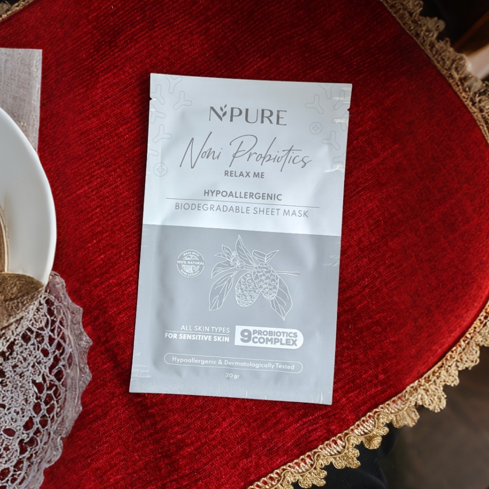 Noni Probiotics “Relax Me” Biodegradable Sheet Mask imgfdn-35140477-62d6-4c15-920c-b25c6913b85e