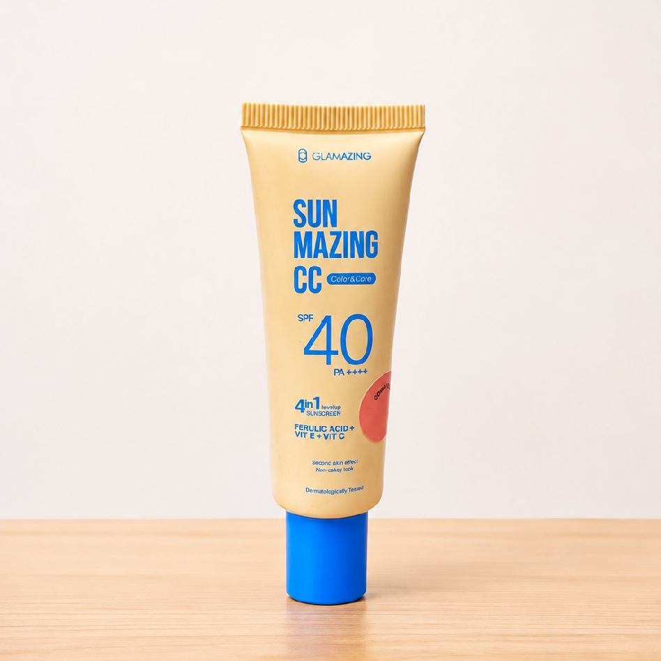 Sunmazing CC Tinted Sunscreen SPF 40 PA++++ - Sunny Beige imgfdn-a381193d-d2f1-4d22-b15b-9a9cc146d111