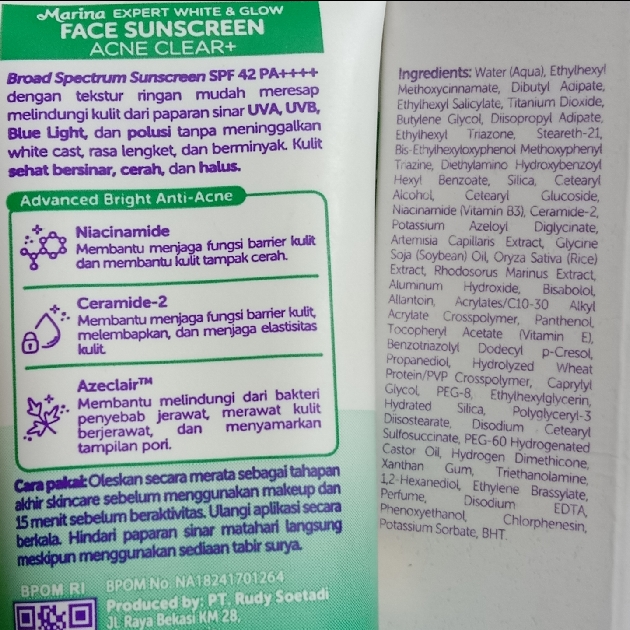 Expert White & Glow Daily UV Shield Face Sunscreen SPF 42 PA++++ - Acne Clear+ imgfdn-d99b09ba-0a68-4565-9356-1c65e9f1553a