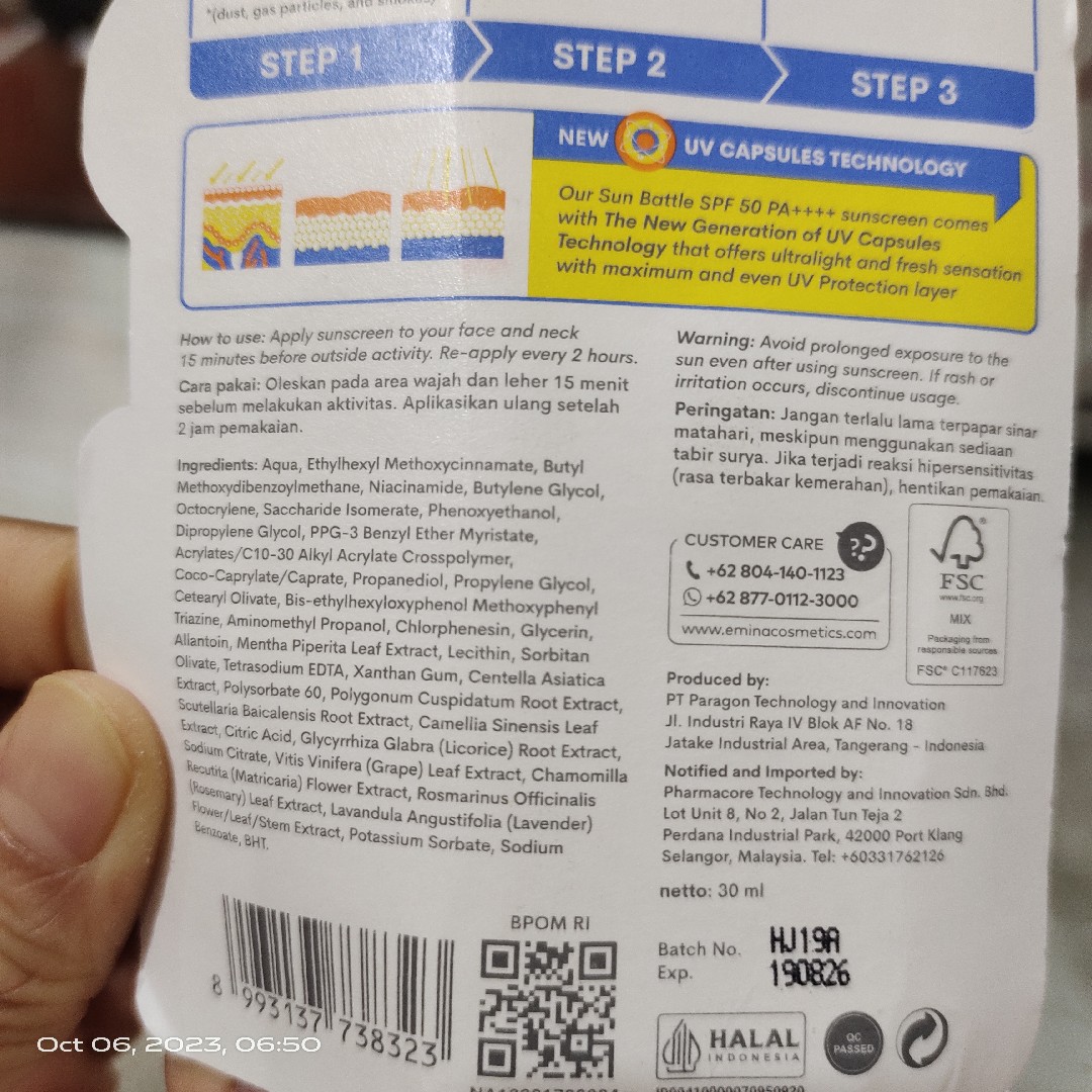 Sun Battle SPF 50 PA++++ Barrier Hydraburst Sunscreen imgfdn-be73d4f8-2f81-47da-b5ce-a6f981155213