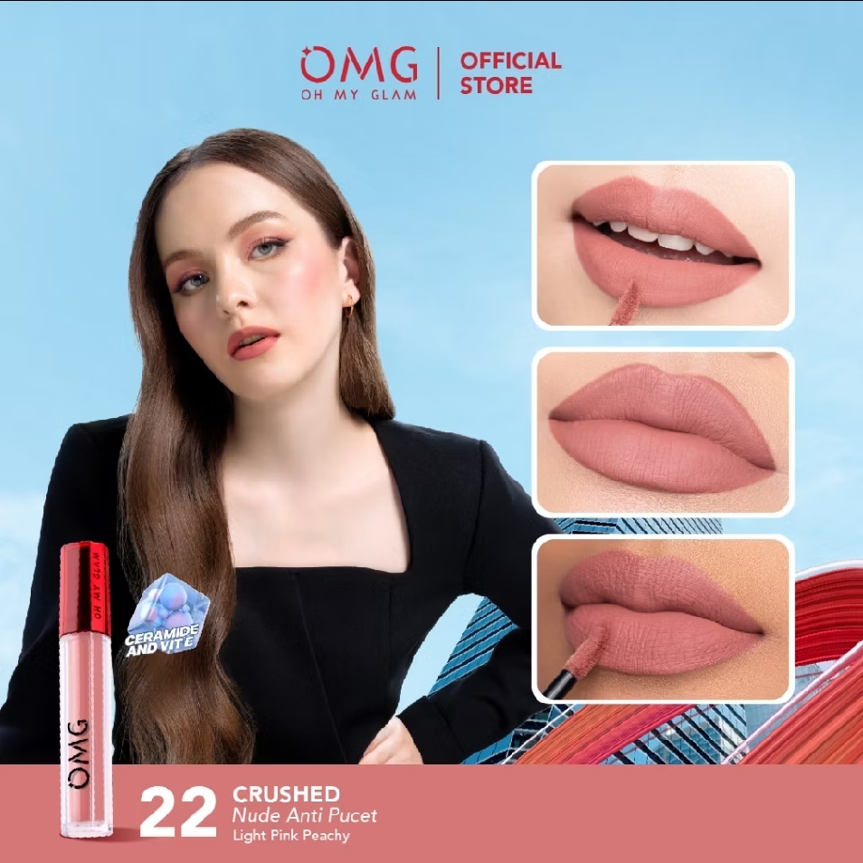 Oh My Glam Mattelast Lip Cream - 22 Crushed imgfdn-90b1469b-fe50-4dc0-89b2-aa43884063f0