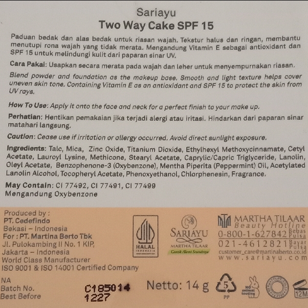 Sariayu Gold Two Way Cake - Natural imgfdn-0ec1dd8b-4fcf-4118-969f-057e33caf50c