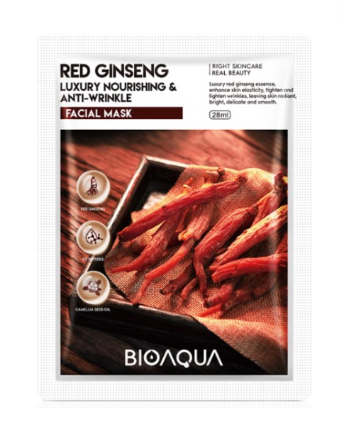 Bioaqua Nourish Sheet Mask Face Mask Red Gingseng