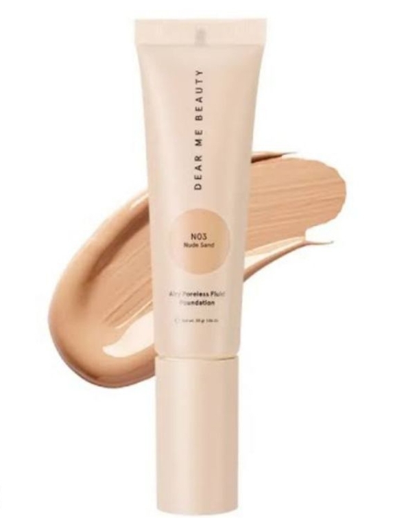 Dear Me Beauty Airy Poreless Fluid Foundation N03 Nude Sand