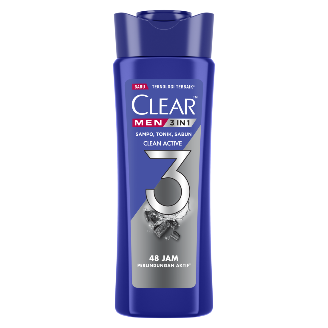 CLEAR MEN Shampoo Anti Ketombe 3 In 1 Clean Active 