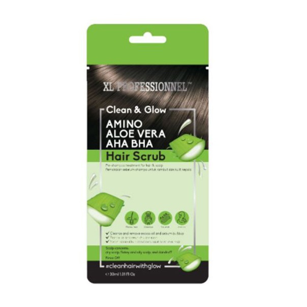 XL Professionnel Clean & Glow Amino Aloe Vera AHA BHA Hair Scrub 