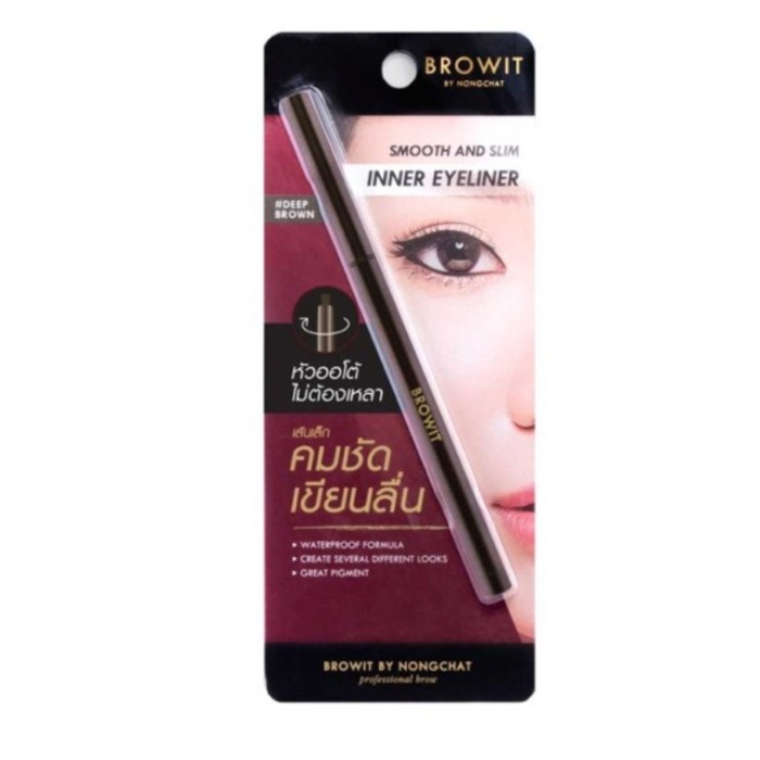 Browit By Nongchat Smooth and Slim Inner Eyeliner Deep Brown