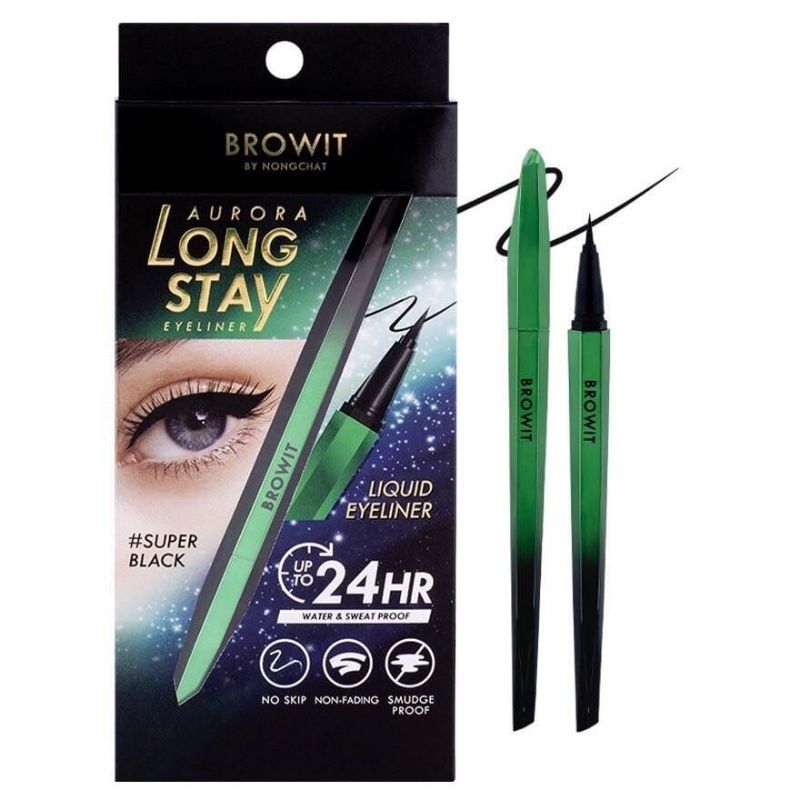 Browit By Nongchat Aurora Long Stay Eyeliner Super Black