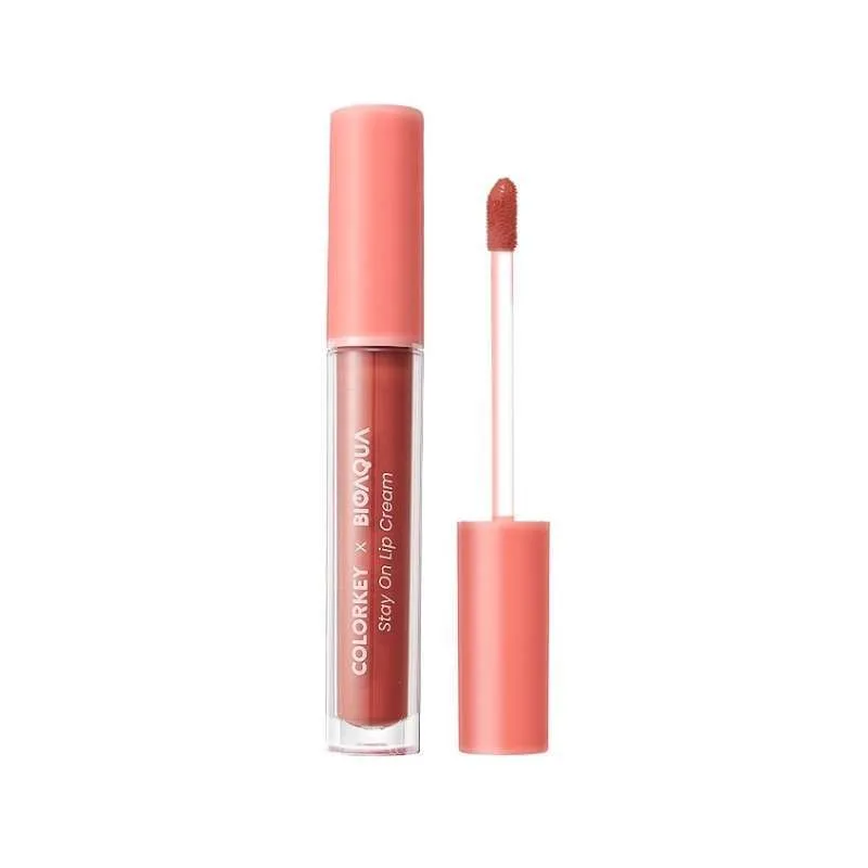 Bioaqua Colorkey X Bioaqua Stay On Lip Cream 01 Vintage Brown