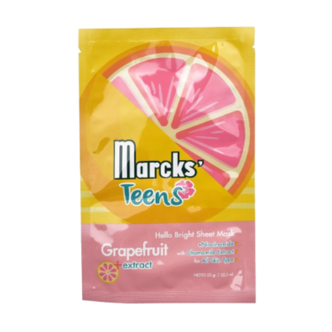 Marcks' Teens Hello Bright Sheet Mask Grapefruit 