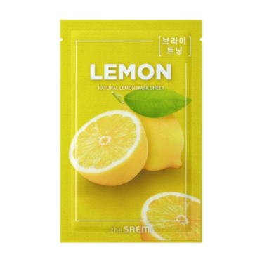 the SAEM Natural Lemon Mask Sheet lemon