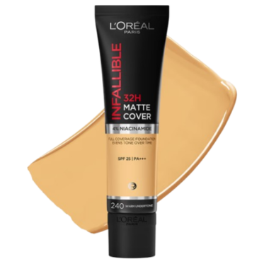 L'Oreal Paris Infallible 32H Matte Cover Foundation 240 Warm Undertone