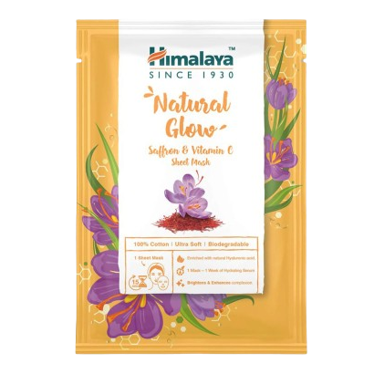 Himalaya Natural Glow Saffron & Vitamin C Face Sheet Mask 