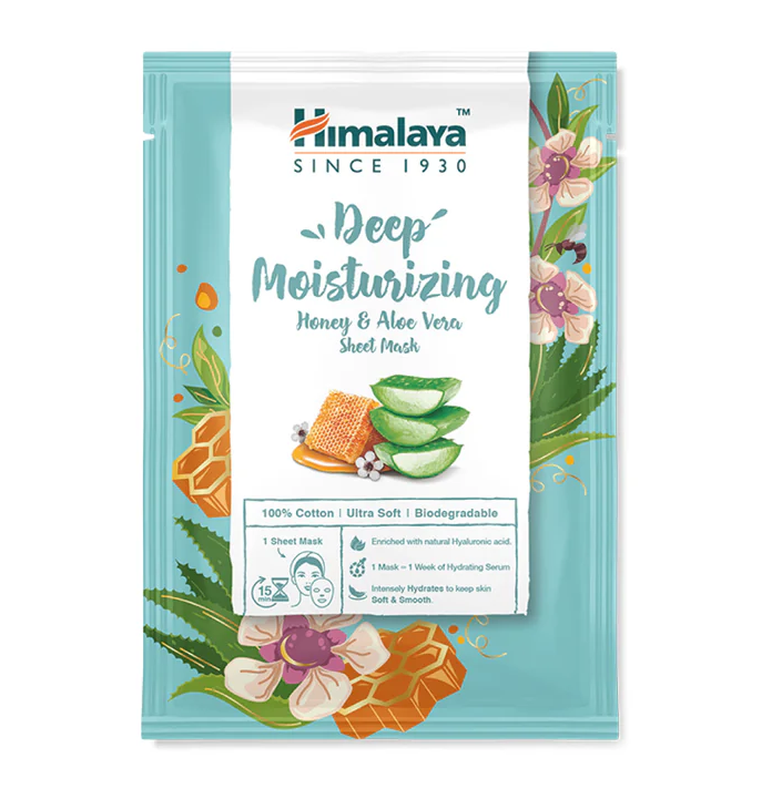 Himalaya Deep Moisturizing Honey & Aloe Vera Face Sheet Mask 