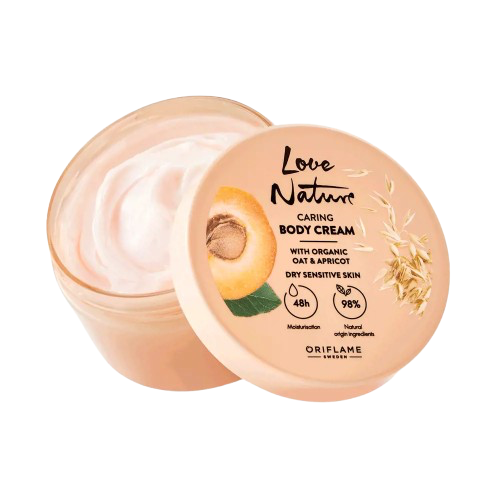 Oriflame Love Nature Caring Body Cream With Organic Oat & Apricot 