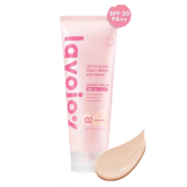Lavojoy Let It Glow Daily Shine Body Serum Instant Tone SPF 20++ 02 Warm sand