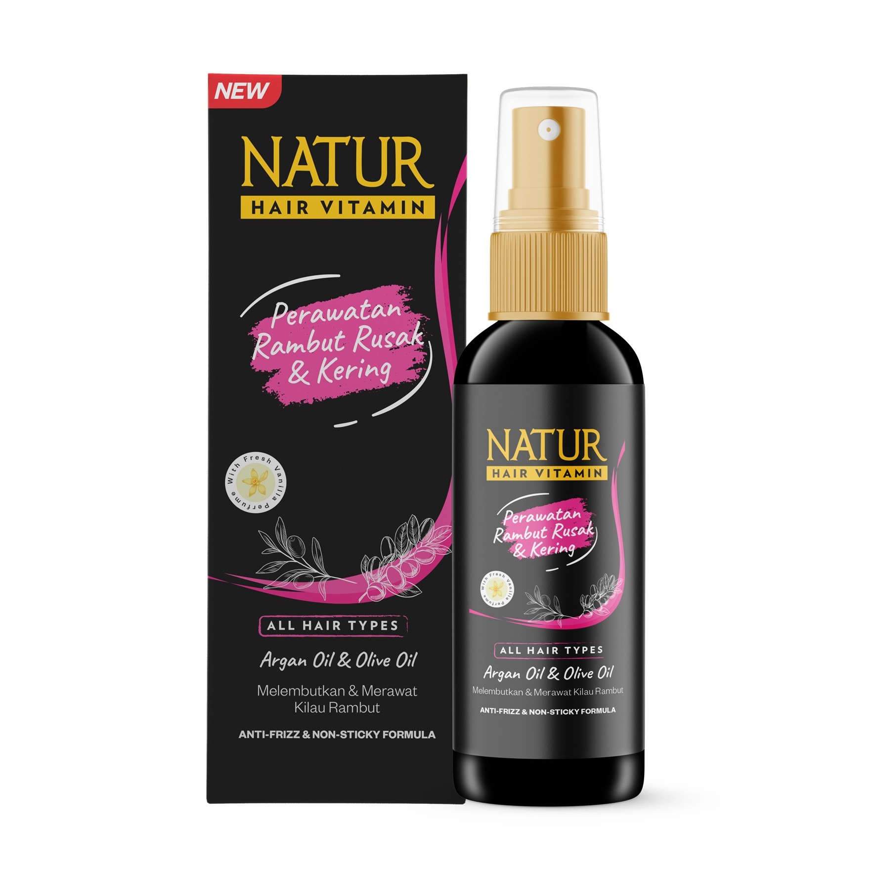 Natur Hair Vitamin Argan Oil & Olive Oil