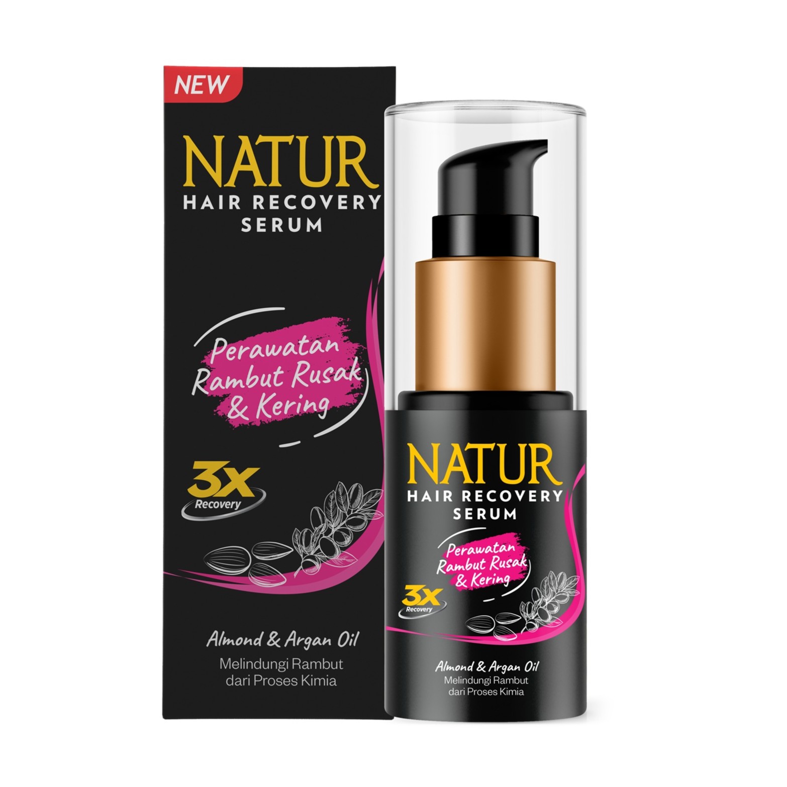 Natur Hair Recovery Serum Almond & Argan Oil
