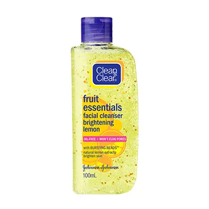 Clean & Clear Fruit Essentials Facial Cleanser Brightening Lemon