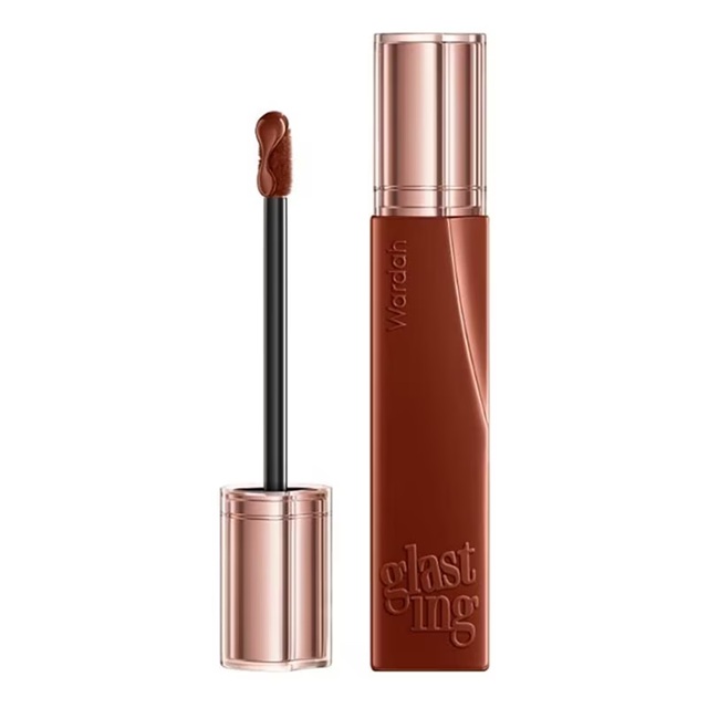 Wardah Glasting Liquid Lip 09 Fudge Toffee