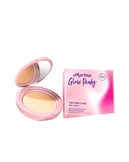 Marina Glow Ready Two Way Cake SPF 20 PA++ 11 Light Ivory