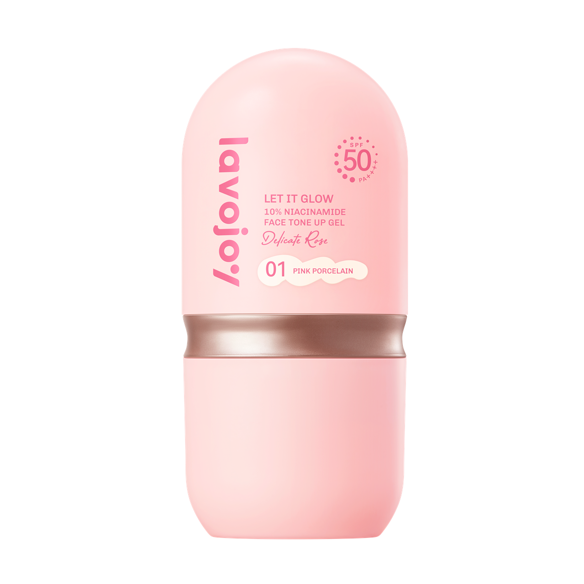 Let It Glow 10% Niacinamide Face Tone Up Gel Delicate Rose SPF50 PA++++
