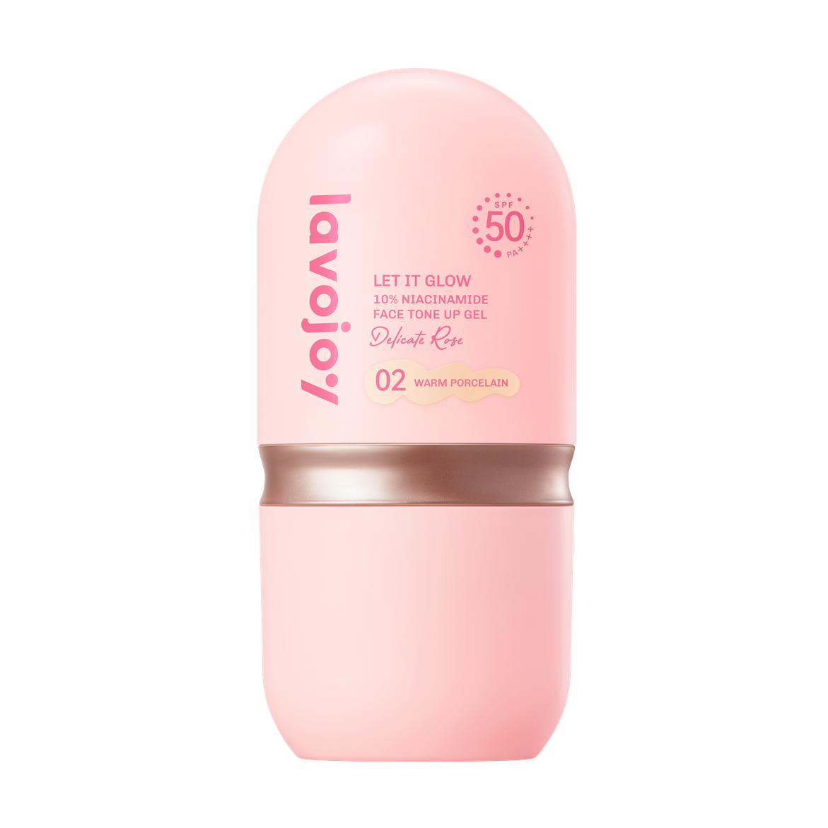 Let It Glow 10% Niacinamide Face Tone Up Gel Delicate Rose SPF50 PA++++