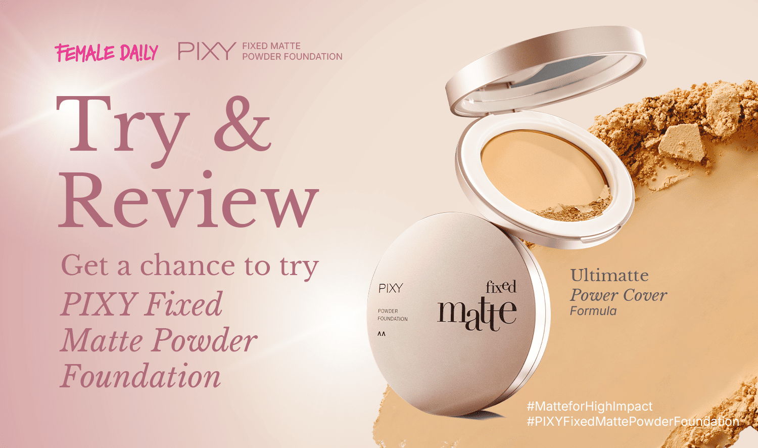 Try & Review: PIXY Fixed Matte Powder Foundation