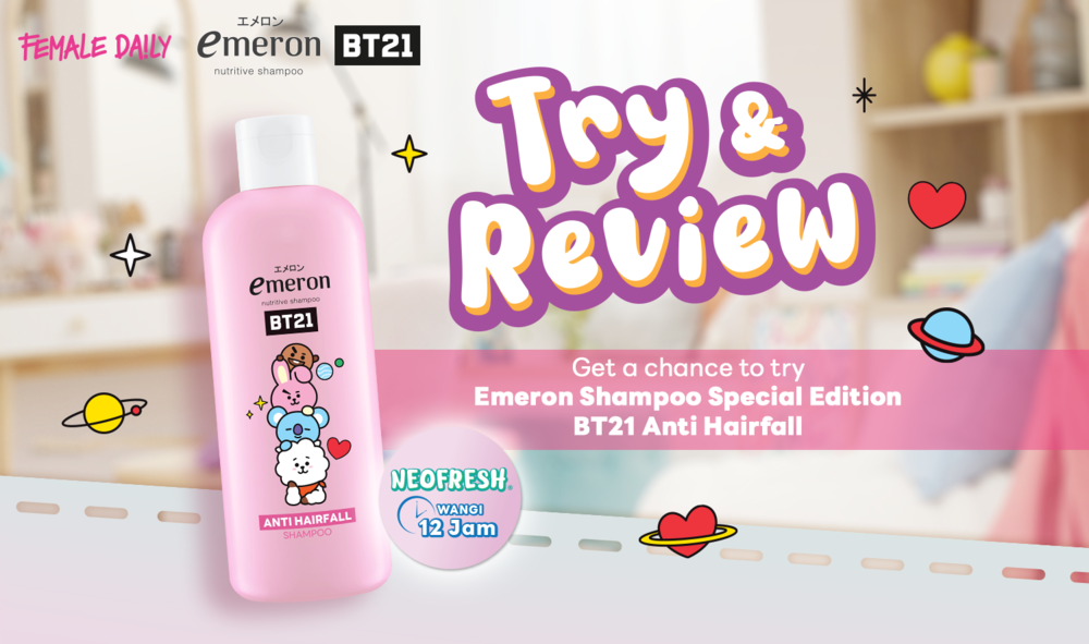Try & Review: Emeron Shampoo Special Edition BT21  - Anti Hairfall