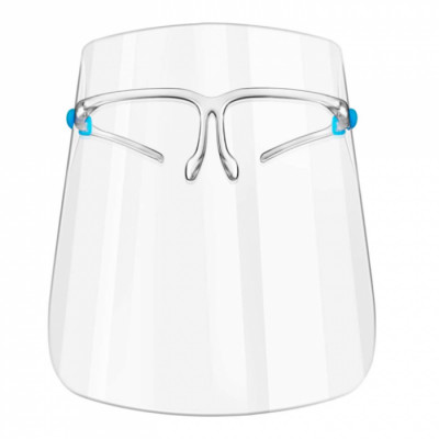 Full Face Shield on Glasses Frame