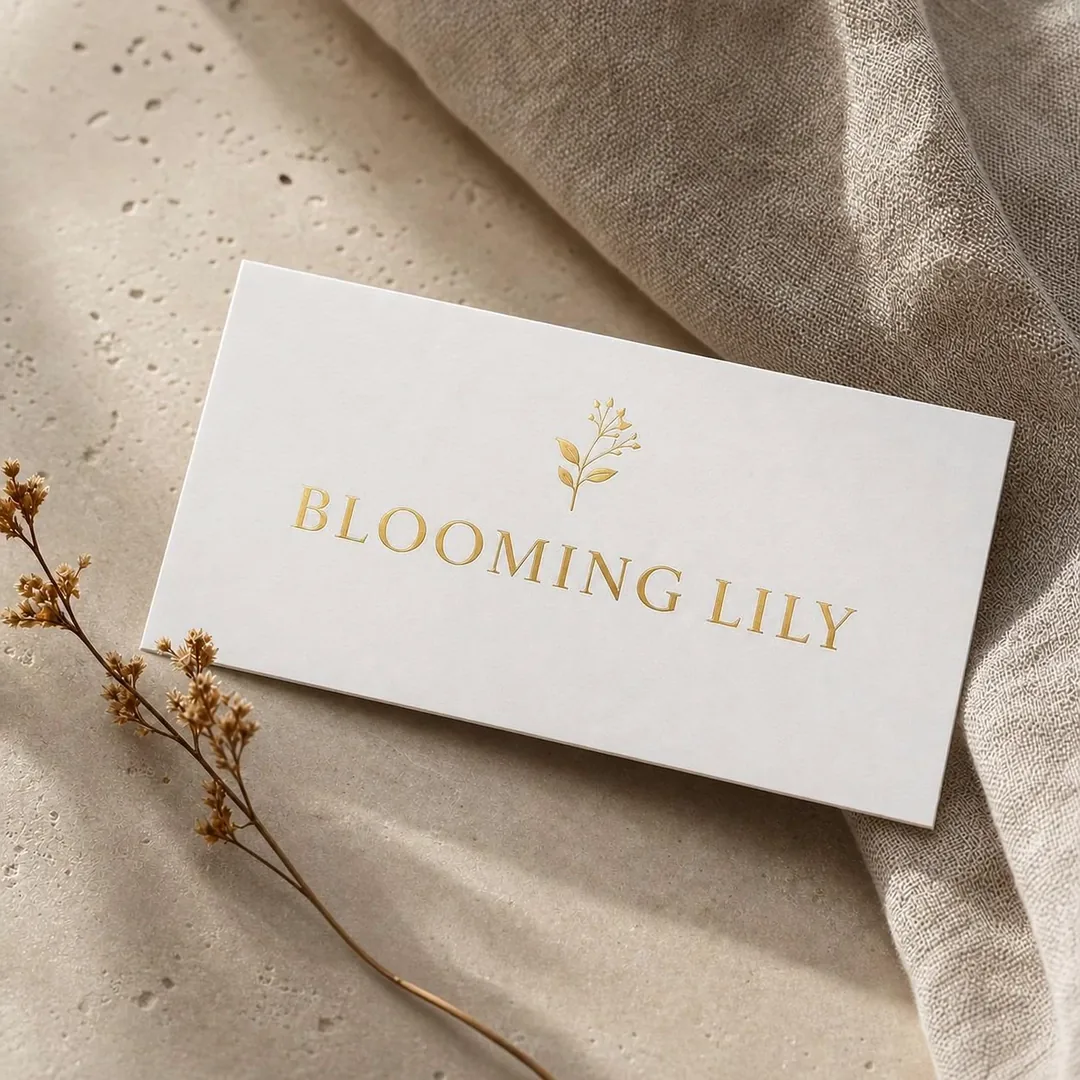 Flat Foil Business Cards