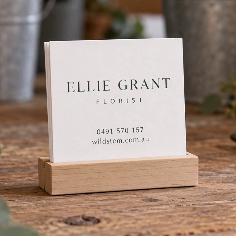 Square Business Cards, 60mm x 60mm
