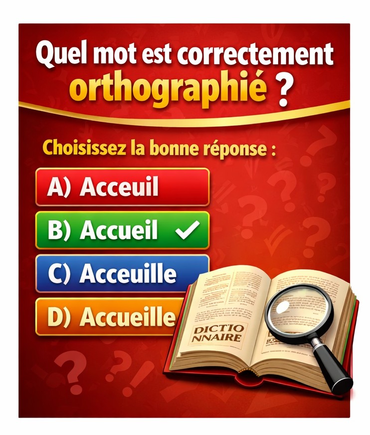 Quel mot est correctement orthographié ?