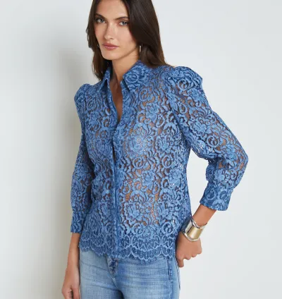 Woman lace blouse with different colors