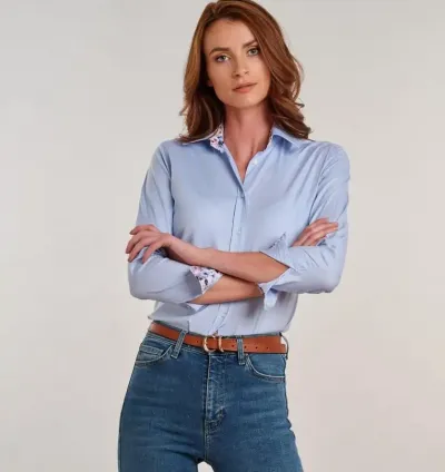 Light blue women shirt