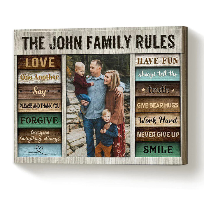 20+ Warm Christmas Gift for Family you should not miss 34 Christmas Gift for Family - Custom Photo Canvas Print