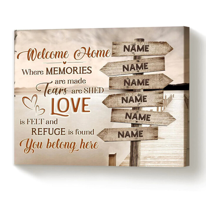 20+ Warm Christmas Gift for Family you should not miss 56 Christmas Gift for Family - Customized Family Name Sign
