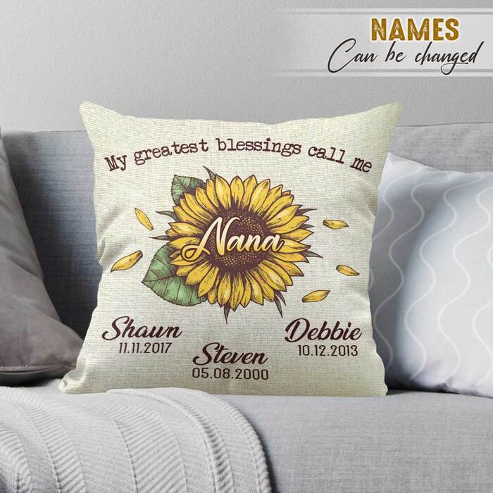 25 Unique Christmas Gift for Grandma that Warm Her Heart 29 Christmas Gifts for Grandma - Nana Pillow