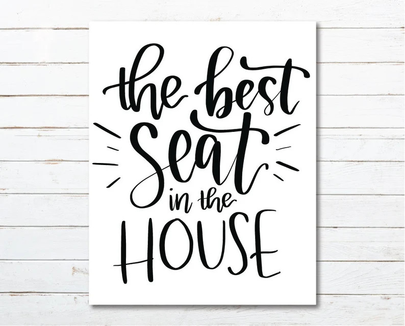15+ Best Funny Bathroom Wall Art Decor Ideas Refresh Your Bathroom 37 Bathroom Wall Art - The best seat in the house