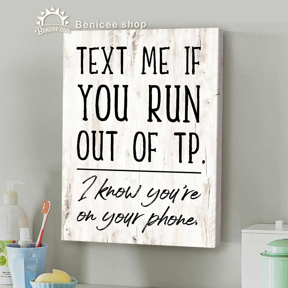 15+ Best Funny Bathroom Wall Art Decor Ideas Refresh Your Bathroom 41 Bathroom Wall Art - I know you are on your phone