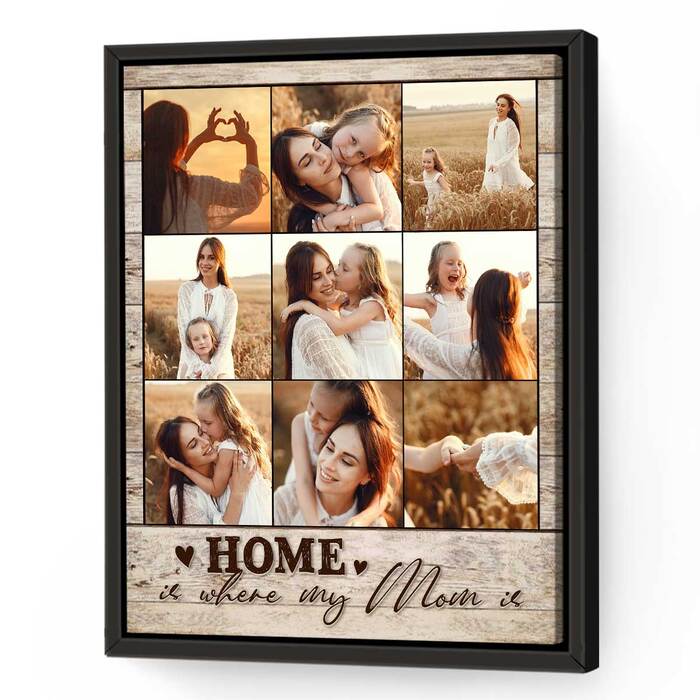 34 Unique Christmas Gifts for Mom will Love 2022 51 Personalized Photo Collage Canvas