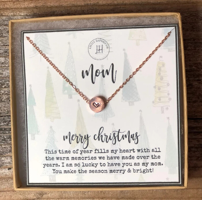 34 Unique Christmas Gifts for Mom will Love 2022 56 Dainty necklace