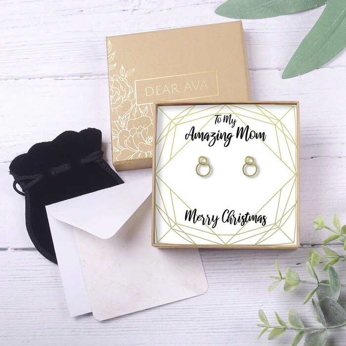 34 Unique Christmas Gifts for Mom will Love 2022 59 Christmas Gift for Mom Earrings